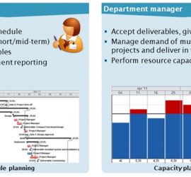 Important tasks during planning and execution for each role