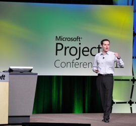 Ludo Hauduc at Keynote of Microsoft Project Conferenece 2012